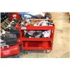 Image 1 : RED 3 TIER MOBILE SHOP CART