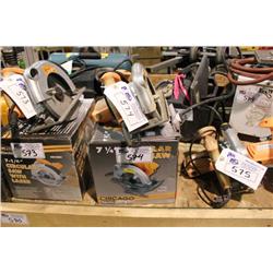 2: 7 1/4" CIRCULAR SAWS