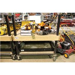 MOBILE METAL WORK BENCH & CART