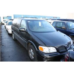 1997 BLACK PONTIAC TRANSPORT PASSENGER VAN