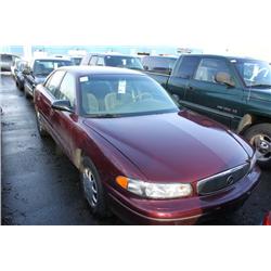 2001 RED BUICK CENTURY 4DR SEDAN