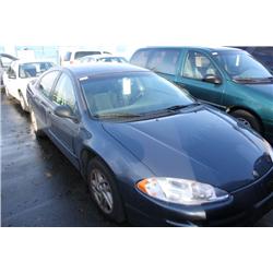 2001 BLUE CHRYSLER INTREPID 4DR SEDAN