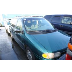1997 GREEN FORD WINDSTAR PASSENGER VAN