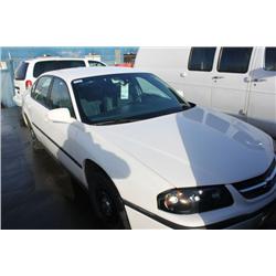 2004 WHITE CHEVROLET IMPALA 4DR SEDAN