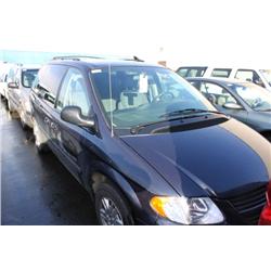2007 BLUE DODGE CARAVAN PASSENGER VAN