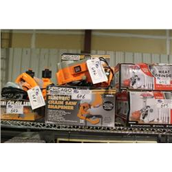 4 ELECTRIC CHAIN SAW SHARPENERS