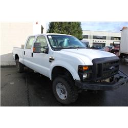 2008 WHITE FORD F-350 SUPERDUTY PICK UP *TMU* GAS