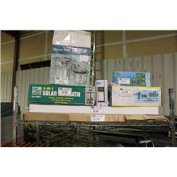 SOLAR PANEL -  ANIMAL CAGE & ASSORTED HOUSE HOLD