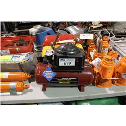 2 PORTABLE AIR TANKS & COMPRESSOR