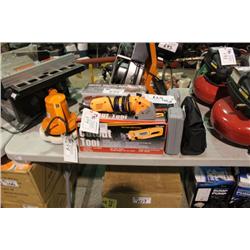 LOT OF ELECTRIC CUTTING TOOLS & ASSORTED TOOLING
