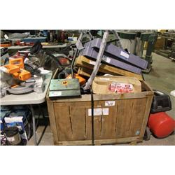 BOX OF ASSORTED TOOLS