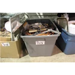 BIN OF ELECTRICAL & TOOLS