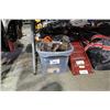 Image 1 : BIN OF ASSORTED TOOLS & CAR RAMPS