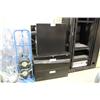 Image 1 : 3 BLACK FILE CABINETS