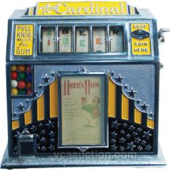 5 Cent Countertop "The Cardinal" 5-Reel Gumball Trade S