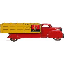 Vintage Metal Marx Coca Cola Yellow & Red Delivery Toy