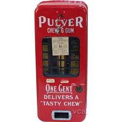 1 Cent Wall Mount Red Porcelain "TOO CHOOS" Gum Vending