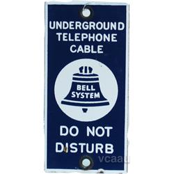 Bell System "Underground Telephone Cable" Porcelain