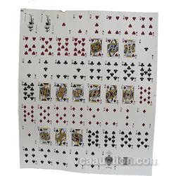 Uncut Sheet Of "Dunes" Casino Playing Cards