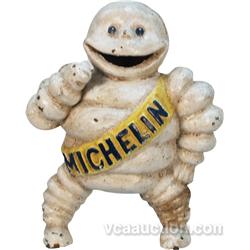 Vintage Cast-Iron Michelin Man Figural Statue