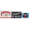 Image 1 : Lot Of 3 Beverages Tin Signs: