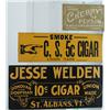 Image 1 : Lot Of 3 Early Cardboard Advertisement Signs: