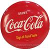 Image 1 : Drink Coca Cola Tin Button Sign