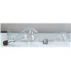 Image 1 : Lot Of 2 Oversized Glass Light Bulbs