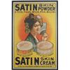 Image 1 : Large Satin Skin Powder Paper Lithograph Advertisement