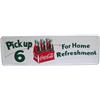 Image 1 : Coca Cola 6 Pack Bottles Self-Framed Tin Sign