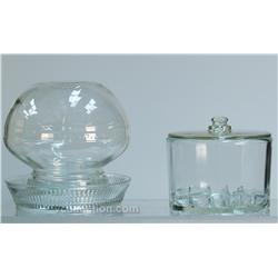 Lot Of 2 Early Glass Items:
