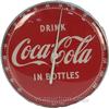 Image 1 : "Drink Coca Cola In Bottles" Aluminum & Glass Thermomet