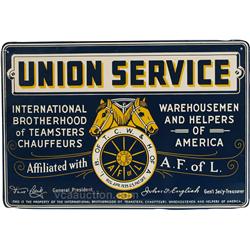 "Union Service" Tin Sign