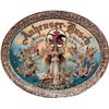 Image 1 : Antique Anheuser Busch Brewing Ass'n. Oval Tin Serving