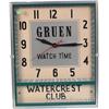 Image 1 : Wall Mount "Gruen Watch Time" Advertisement Clock