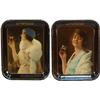 Image 1 : Lot Of 2 Vintage Drink Coca Cola Tin Serving Trays: