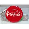 Image 1 : Vintage Drink Coca Cola Tin Disc Button Sign