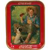 Image 1 : Vintage Drink Coca Cola Tin Serving Tray 1931