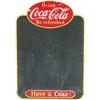 Image 1 : Vintage Die-Cut Drink Coca Cola Be Refreshed Tin Chalkb