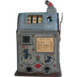 25 Cent Jennings Jackpot Dutchboy Gooseneck Bell Slot M