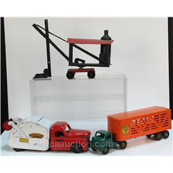 Lot Of 3 Vintage Metal Toys: