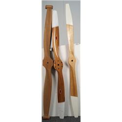 Lot Of 3 Wooden Airplane Propeller's: