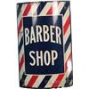 Image 1 : "BARBER SHOP" Curved Porcelain Corner Sign