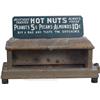Image 1 : Early Cast-Iron Box & Glass Light-Up "HOT NUTS" Marquee
