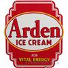 Image 1 : Arden Ice Cream Double Sided Die-Cut Porcelain Sign