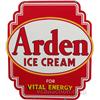 Image 2 : Arden Ice Cream Double Sided Die-Cut Porcelain Sign