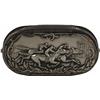 Image 1 : Silver Plated Embossed Horse Racing Match Safe c1890