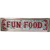Image 1 : "FUN FOOD" Reverse On Glass Mirror Arcade Sign