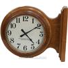 Image 1 : Early Hall Wall Mount Oak The Standard Electric Time Co