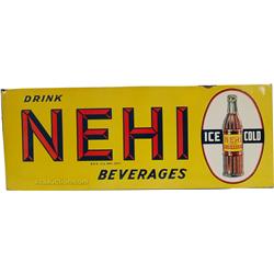 Drink NEHI Beverages Embossed Tin Sign